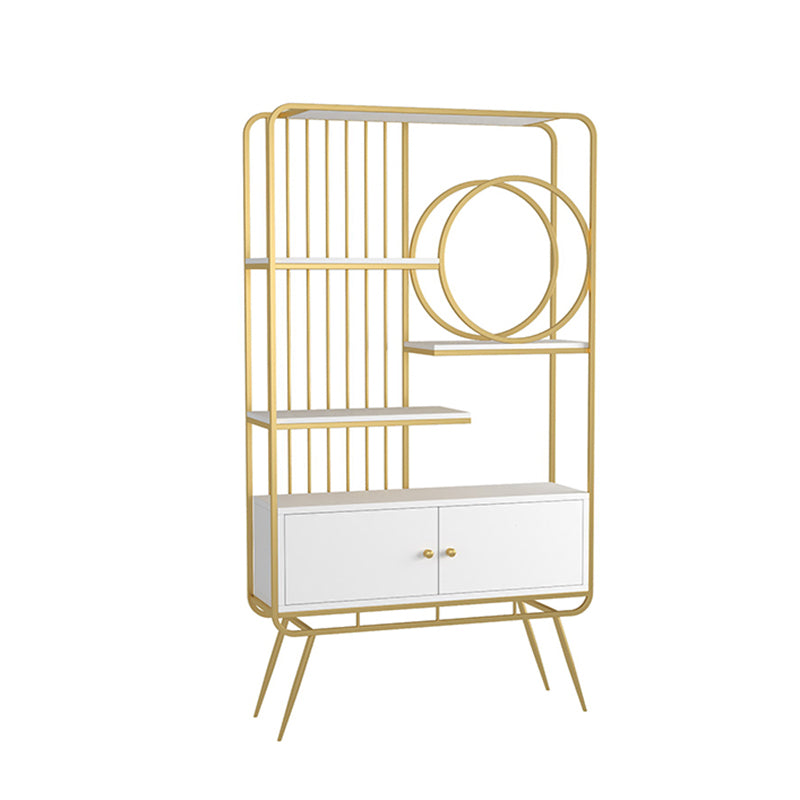 Open Back Standard Bookshelf Metal Bookcase with Shelves for Study Room