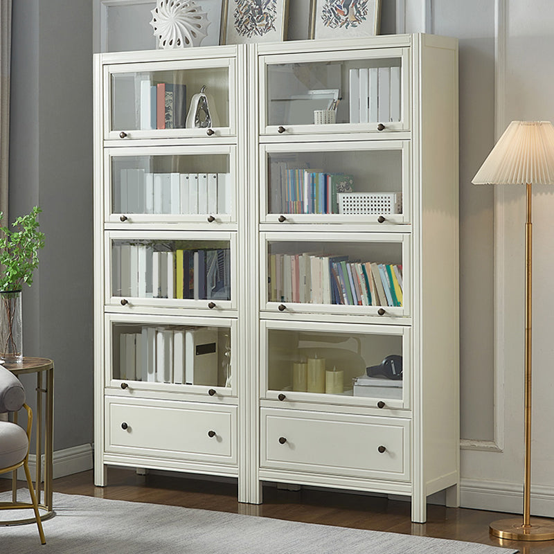 Modern Style Closed Back Standard Bookshelf Wooden Bookcase for Study Room