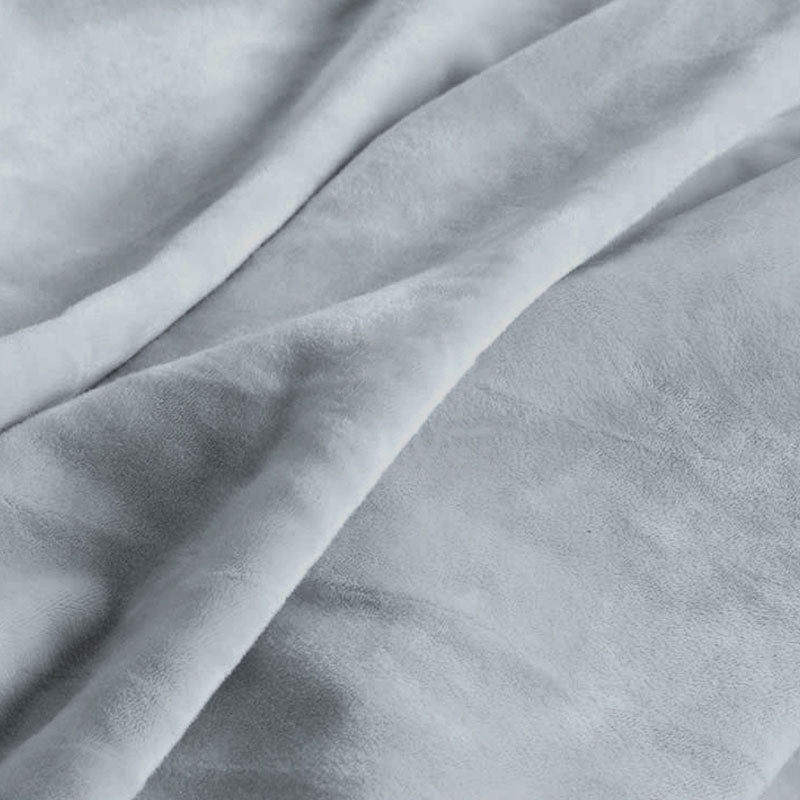 Solid Color Flannel Standard Stool Modern Style Simple Round Stool