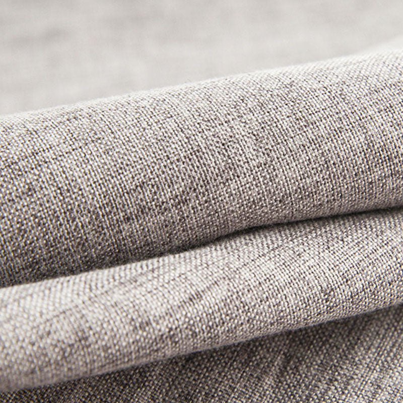 Solid Color Fabric Standard Stool Modern Simple Square Upholstered Stool