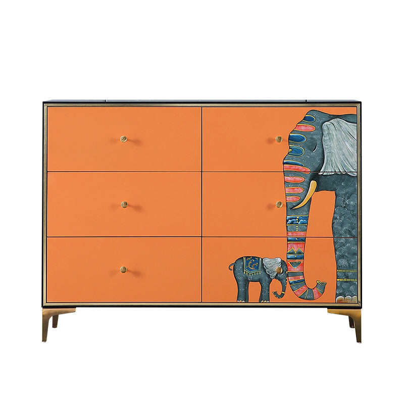 Horizontal Glam Double Chest Soft-Close Drawers Storage Chest