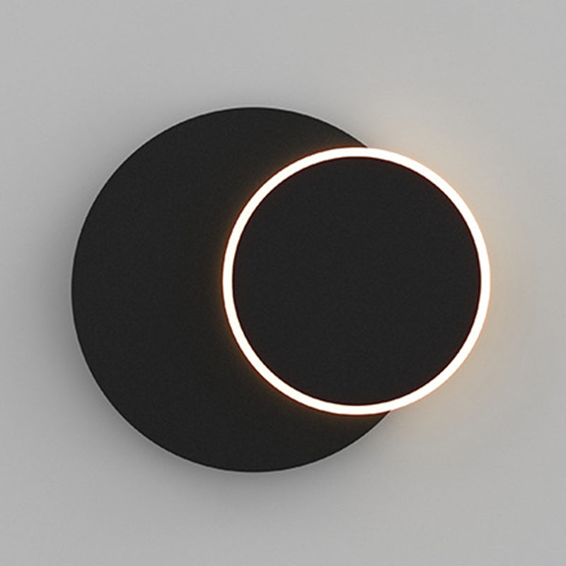 Single White Modernism Wall Mounted Sconce Statement Wall Light for Bedroom