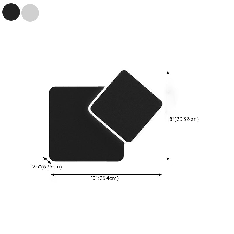 Single White Modernism Wall Mounted Sconce Statement Wall Light for Bedroom