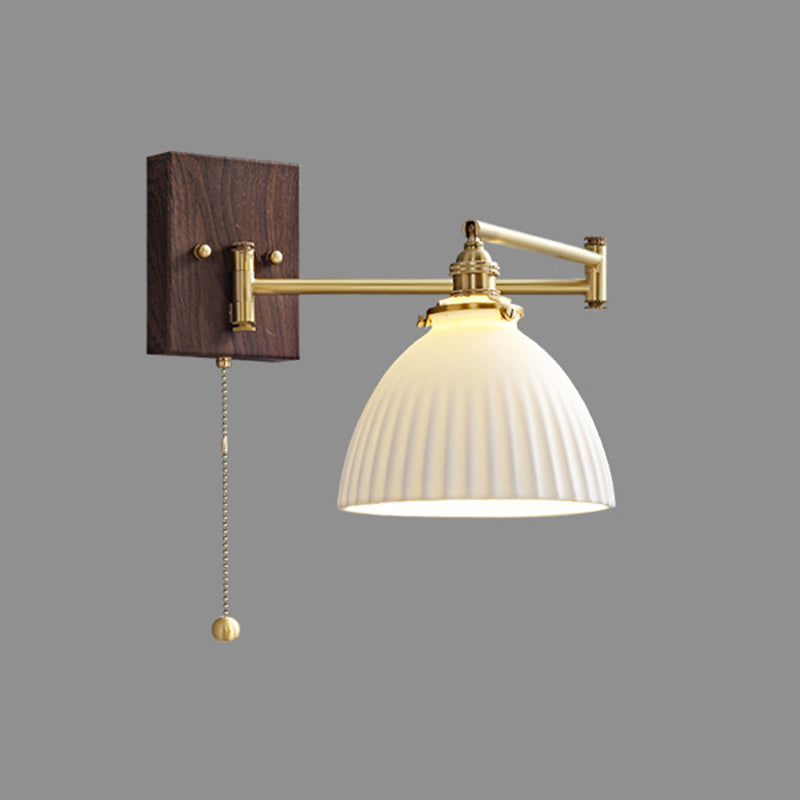 Simple Geometric Stone Wall Lamps Metal Wall Light Fixtures for Bedroom