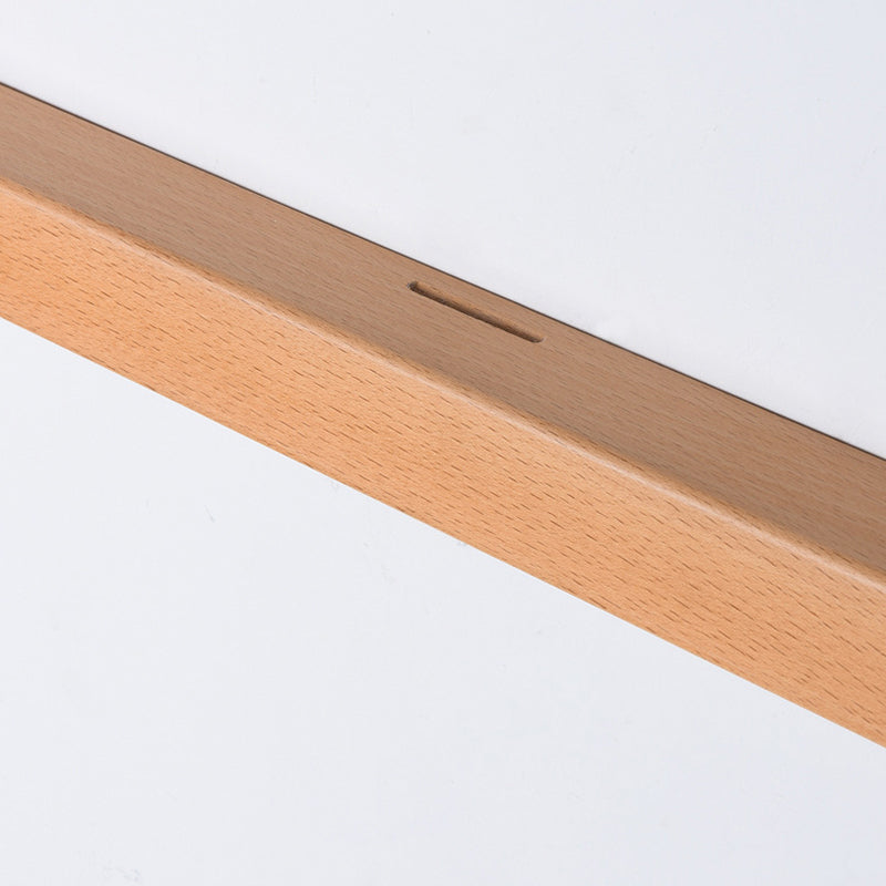 1 Light Linear Wall Sconce Lights Minimalist Wood Wall Mounted Lamp