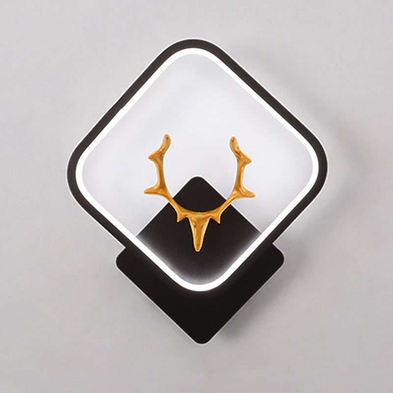 1 Light Unique Shape Wall Mounted Light Modern Sconce Light Fixture for Living Room