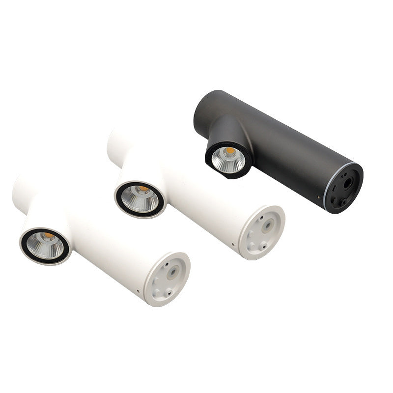 Modernism Style Single Wall Mounted Sconce Unique Wall Light in Black/White Finish