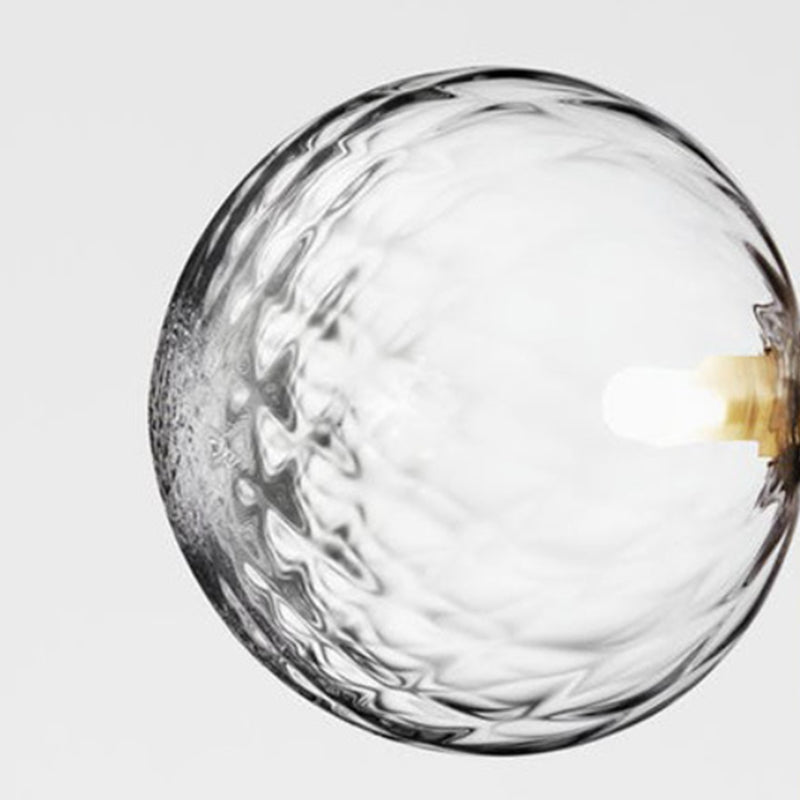 Traditional 1 - Light Globe Bath Lighting Solid Brass and Glass Bathroom Vanity Fixture