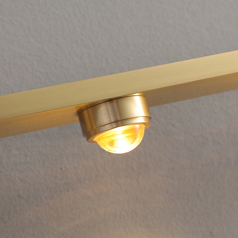 Post Modern 3 / 4 - Light Bath Bar Solid Brass Bathroom Vanity Lighting in Gold