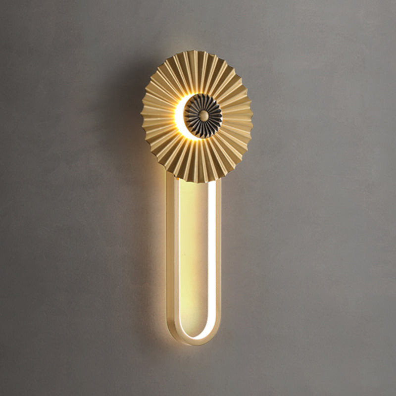 2 - Light Gold LED Bath Bar Solid Brass Post Modern Bathroom Vanity Lighting