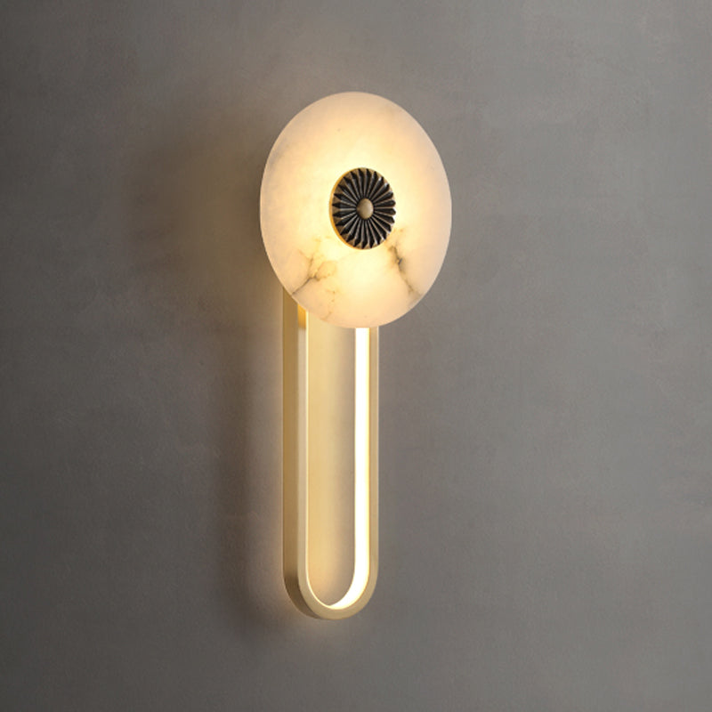 2 - Light Gold LED Bath Bar Solid Brass Post Modern Bathroom Vanity Lighting