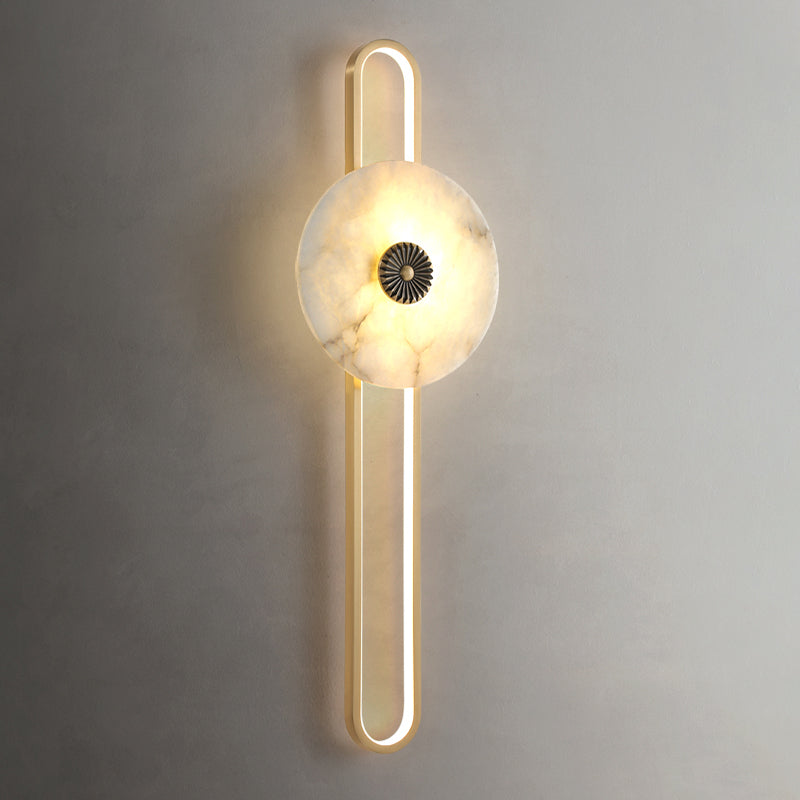 2 - Light Gold LED Bath Bar Solid Brass Post Modern Bathroom Vanity Lighting