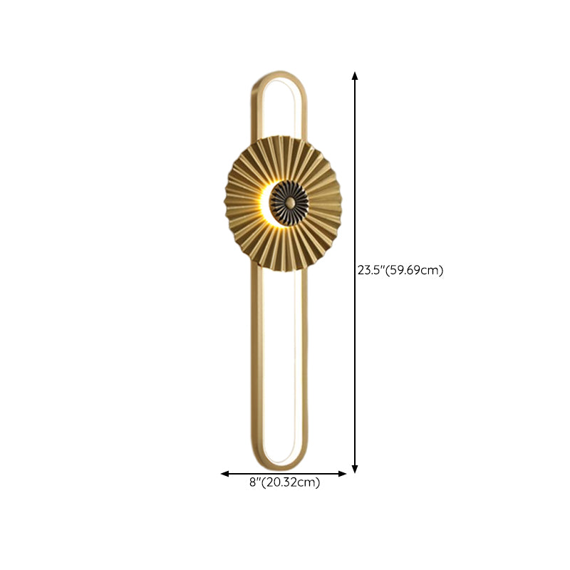 2 - Light Gold LED Bath Bar Solid Brass Post Modern Bathroom Vanity Lighting