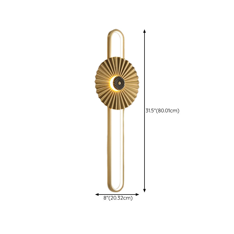 2 - Light Gold LED Bath Bar Solid Brass Post Modern Bathroom Vanity Lighting