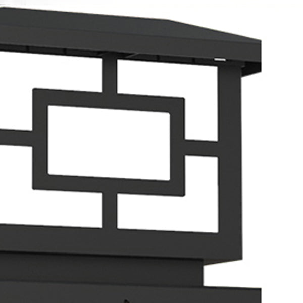 Modern LED Pillar Light Minimalist Solar Lighting Fixture for Garden