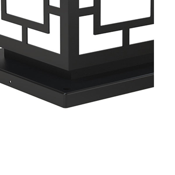 Modern LED Pillar Light Minimalist Solar Lighting Fixture for Garden