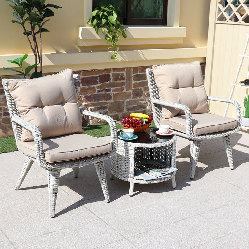 Modern Style Bistro Table Set Round 3 Pieces Bistro Table Set