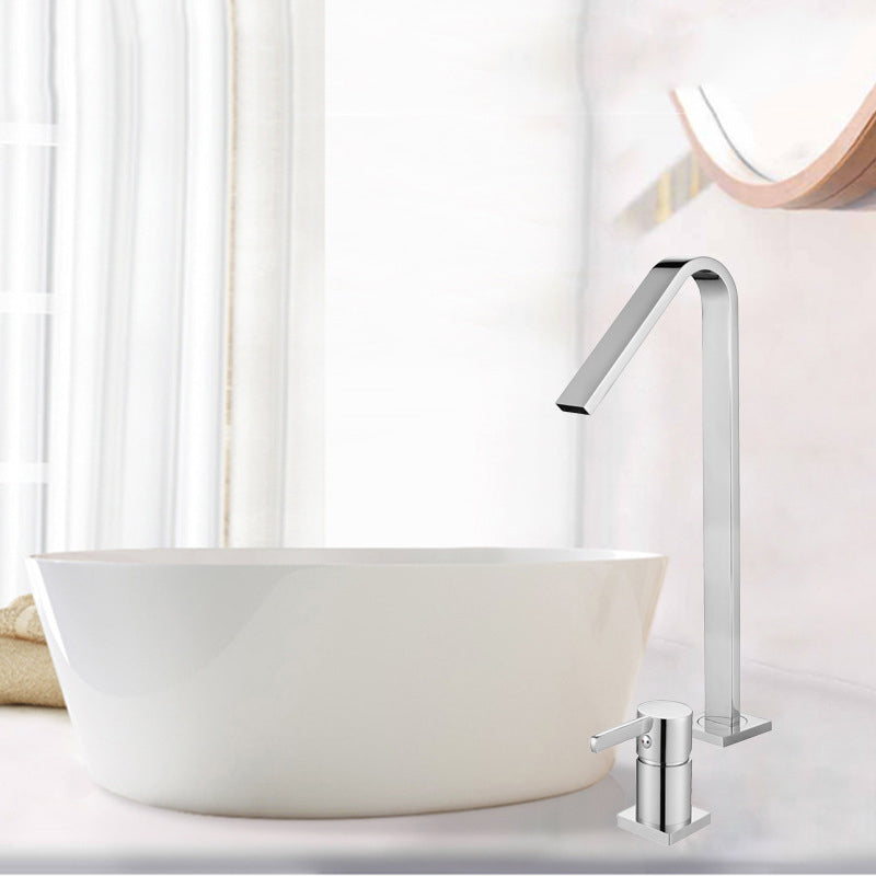 Single Handle Basin Faucet Contemporary Luxury Bathroom Faucet
