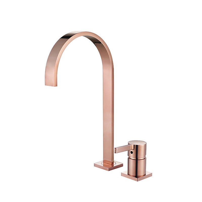 Single Handle Basin Faucet Contemporary Luxury Bathroom Faucet