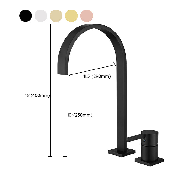 Single Handle Basin Faucet Contemporary Luxury Bathroom Faucet