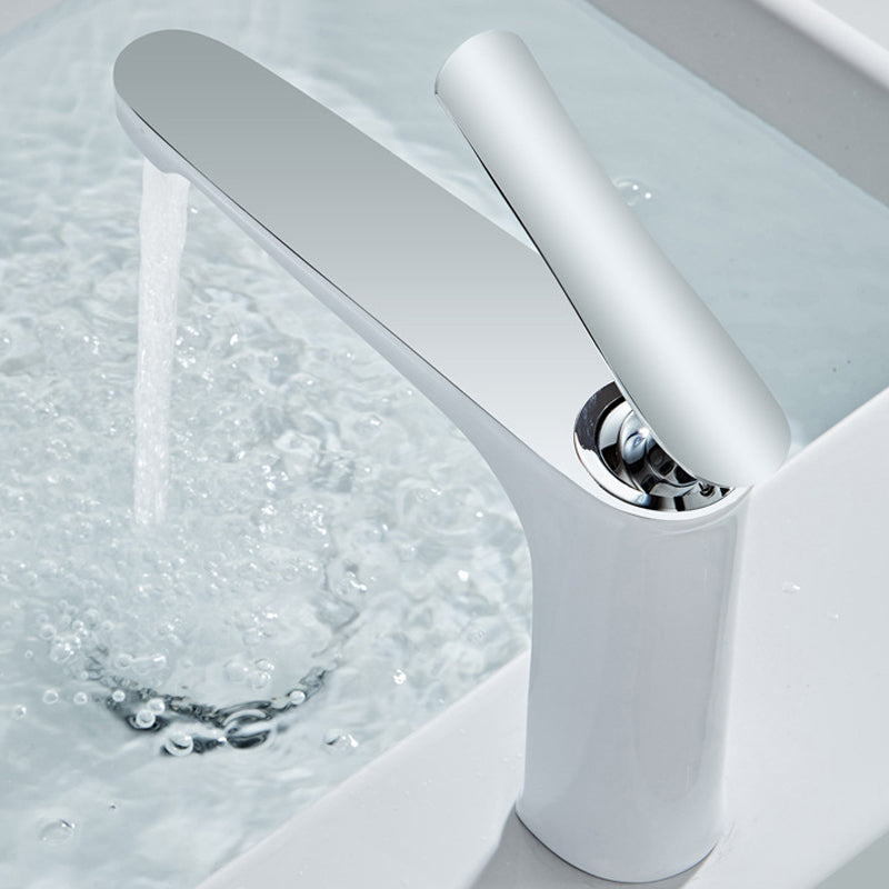 Light Luxury Basin Faucet 6.69" H Modern Brass Vessel Sink Faucet