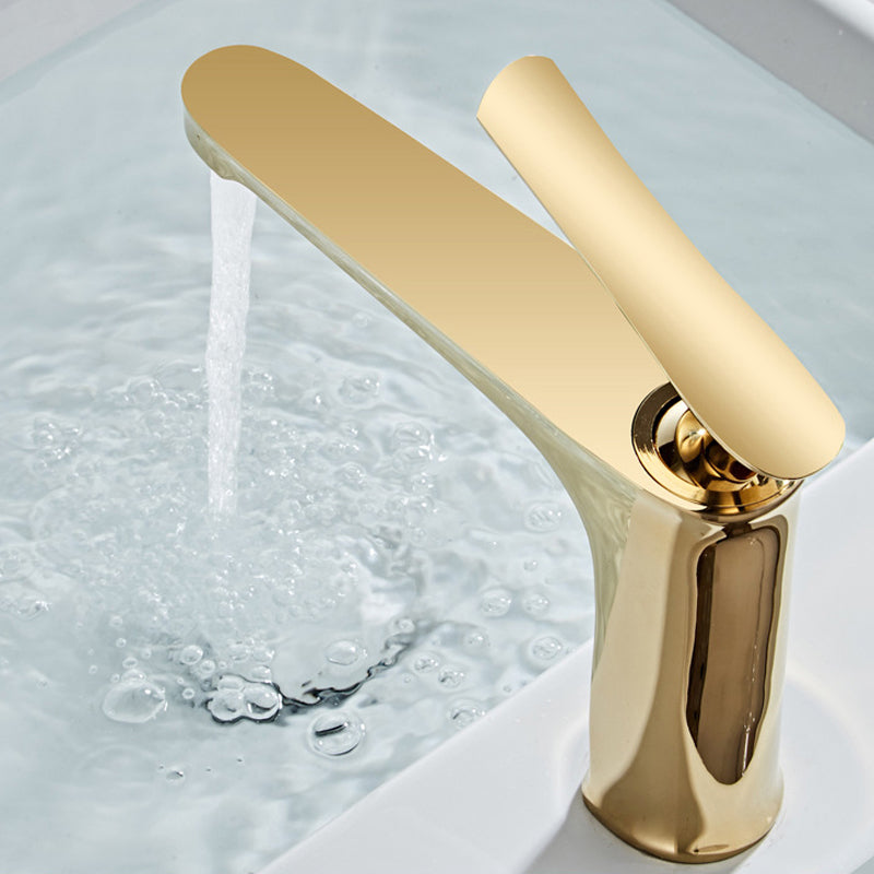 Light Luxury Basin Faucet 6.69" H Modern Brass Vessel Sink Faucet