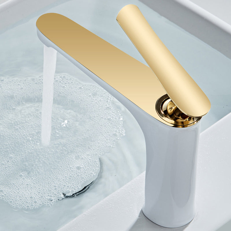 Light Luxury Basin Faucet 6.69" H Modern Brass Vessel Sink Faucet