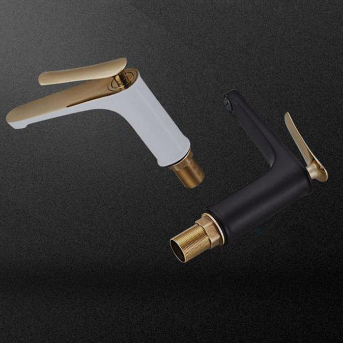 Light Luxury Basin Faucet 6.69" H Modern Brass Vessel Sink Faucet