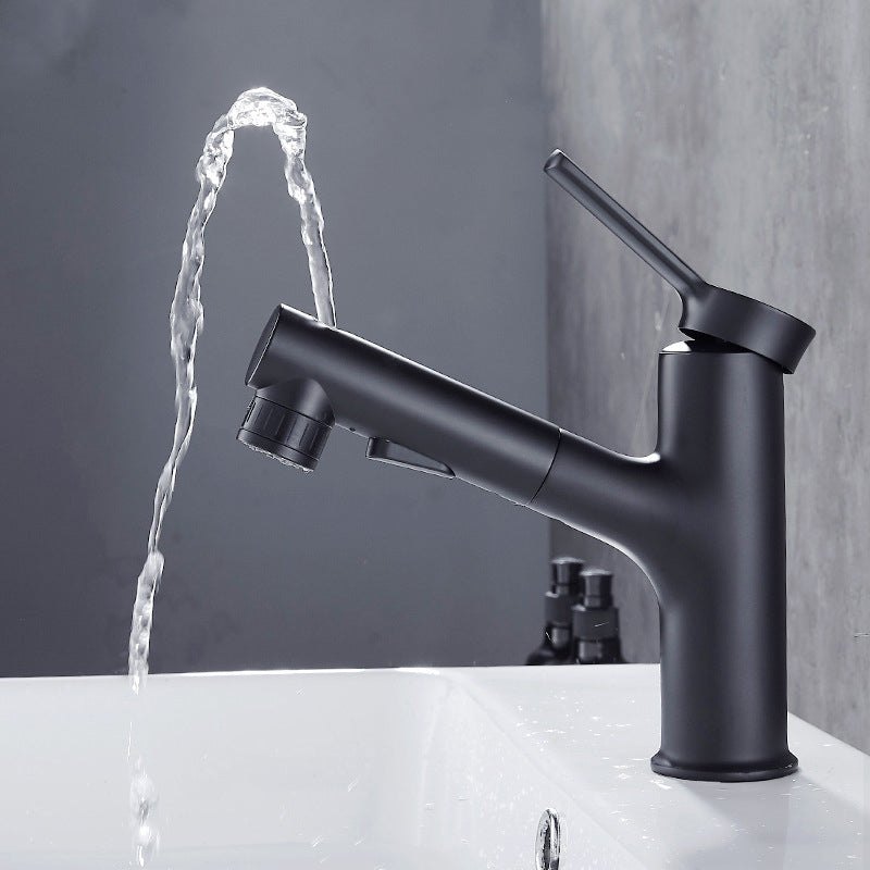 Contemporary Sink Faucet Pull-out Vessel Sink Faucet with Lever Handle