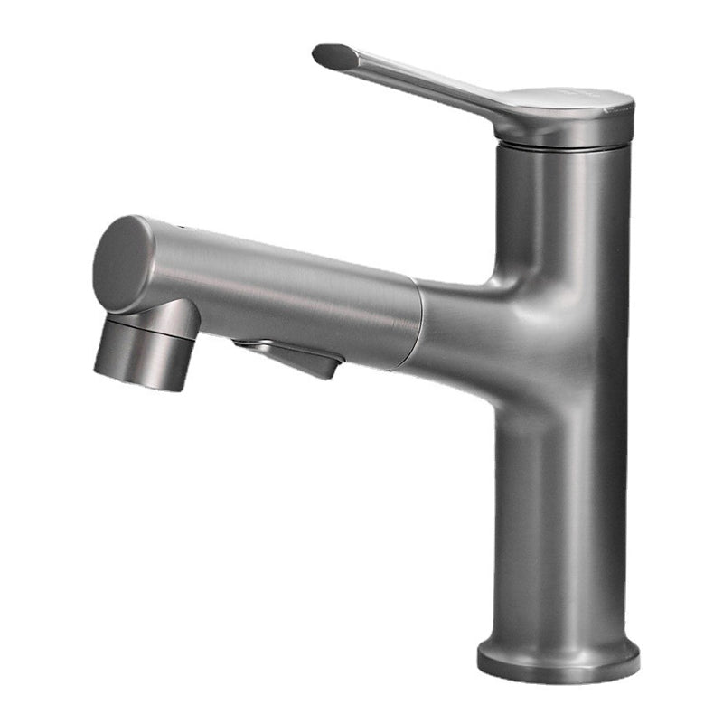 Contemporary Sink Faucet Pull-out Vessel Sink Faucet with Lever Handle
