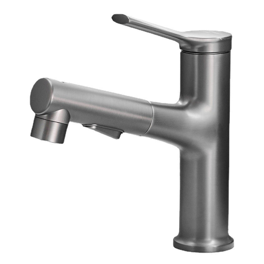 Contemporary Sink Faucet Pull-out Vessel Sink Faucet with Lever Handle