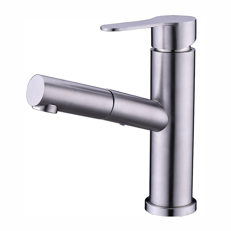 Pull-out Faucet Contemporary Single Handle Faucet with Swivel Spout