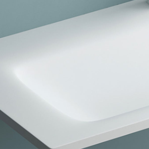 Modern Bathroom Sink Rectangular Wall Mount Bathroom Sink (Not Including Faucet)