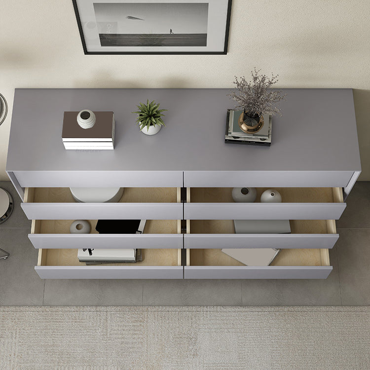 Contemporary Storage Chest Dresser 8 Drawers Storage Chest , 15.6 Inch Width