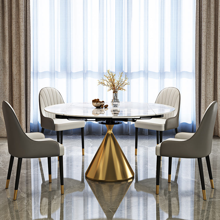 Contemporary 1/2/5/7 Pieces Furniture Round Stone Dining Set for Home