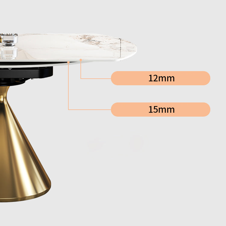 Contemporary 1/2/5/7 Pieces Furniture Round Stone Dining Set for Home