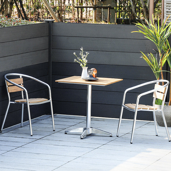 Boho Style Dining Set Wooden Square Top 1/3/5 Pieces Dining Set