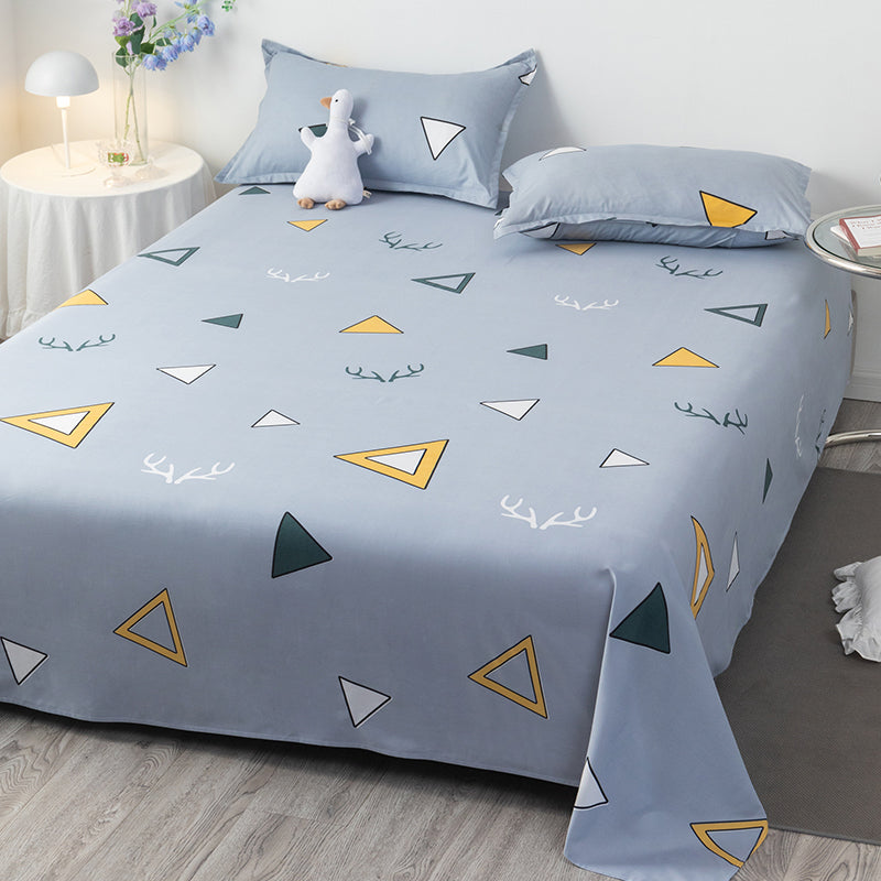 Cartoon Printed Bed Sheet Polyester Twill Non-Pilling Fade Resistant Sheet