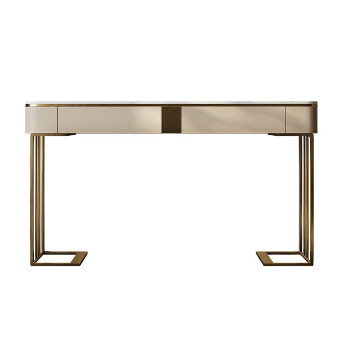 Contemporary Console Accent Table Antique Finish Console Sofa Table with Drawers