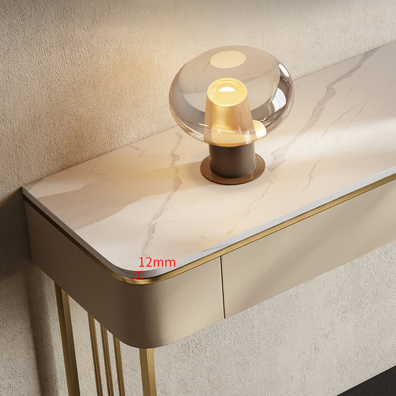 Contemporary Console Accent Table Antique Finish Console Sofa Table with Drawers