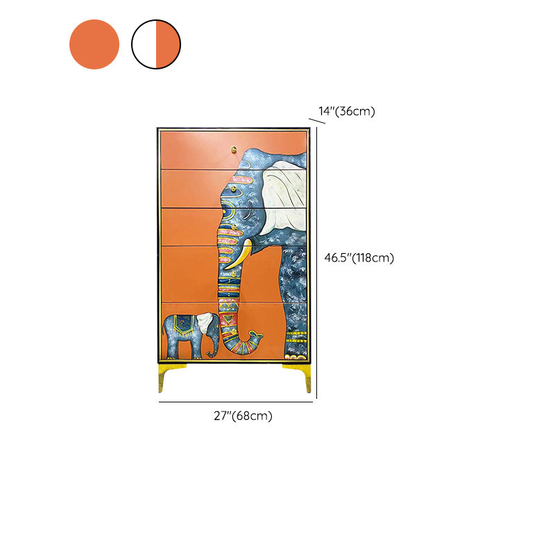 Horizontal Glam Double Chest Soft-Close Drawers Storage Chest