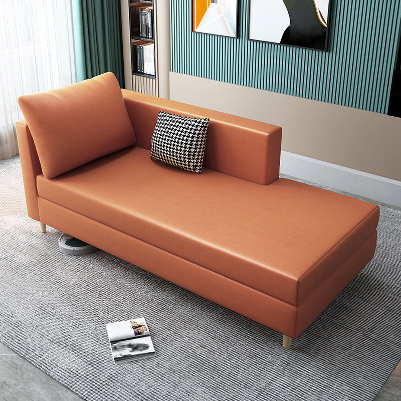 Nordic Recessed Arms Chaise Lounge with Cushioned for Bedroom and Living Room