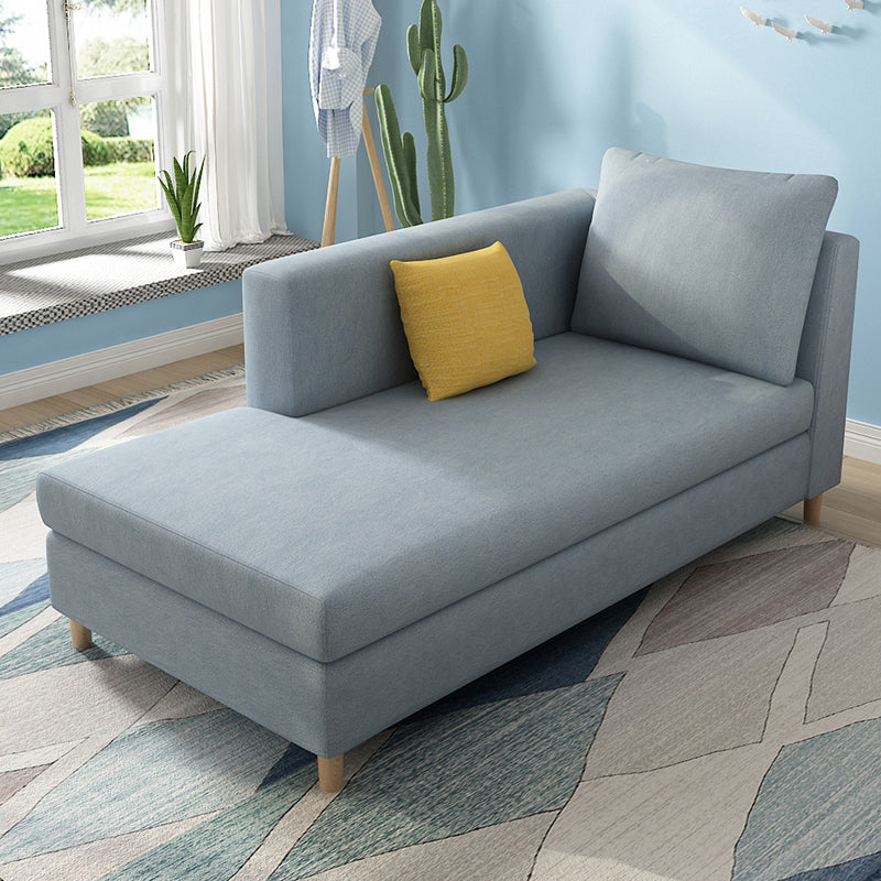 Nordic Recessed Arms Chaise Lounge with Cushioned for Bedroom and Living Room