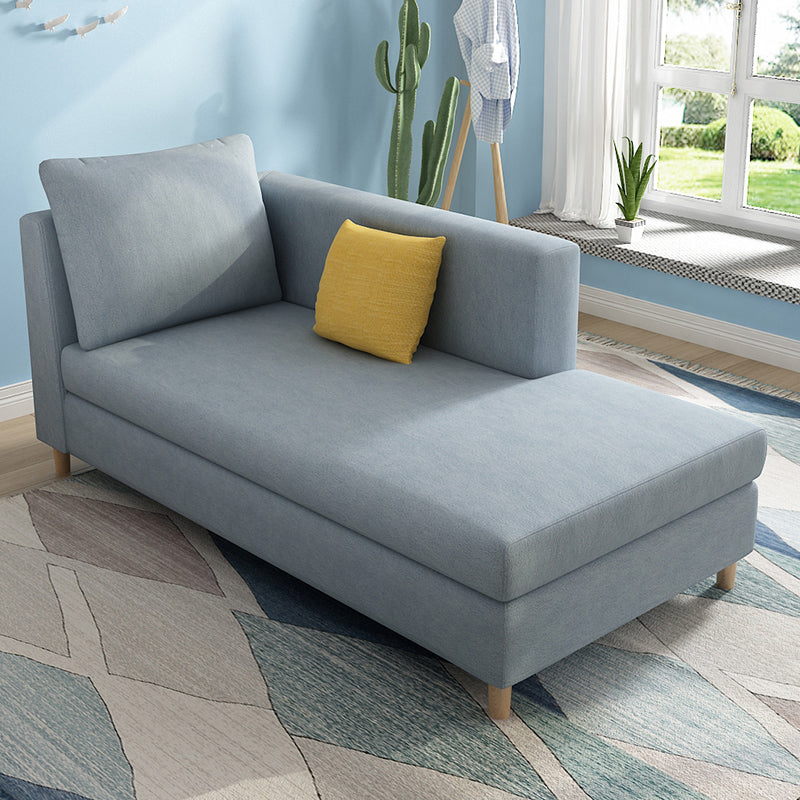 Nordic Recessed Arms Chaise Lounge with Cushioned for Bedroom and Living Room