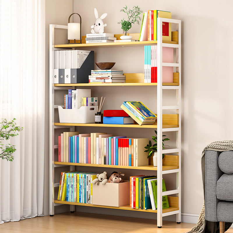 Standard Bookshelf Engineered Wood Scandinavian Open Back with Shelves