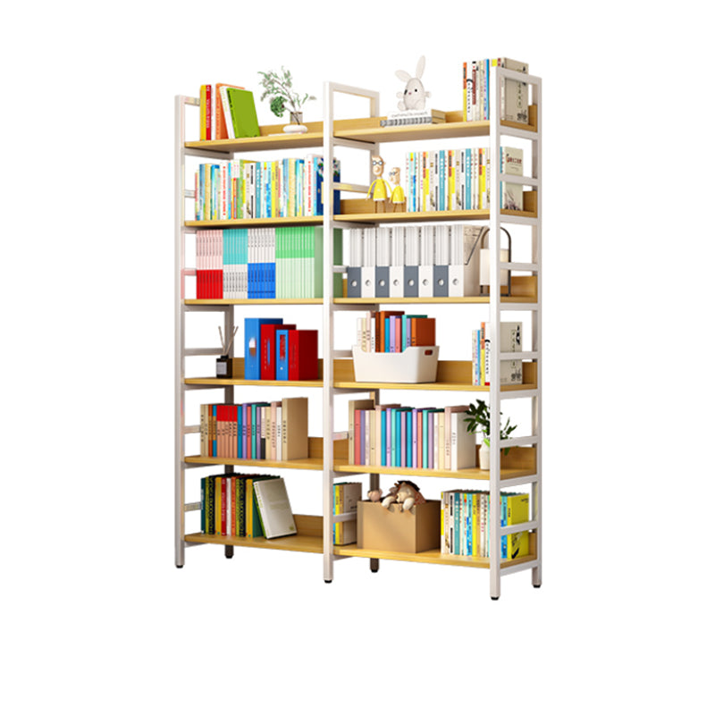 Standard Bookshelf Engineered Wood Scandinavian Open Back with Shelves