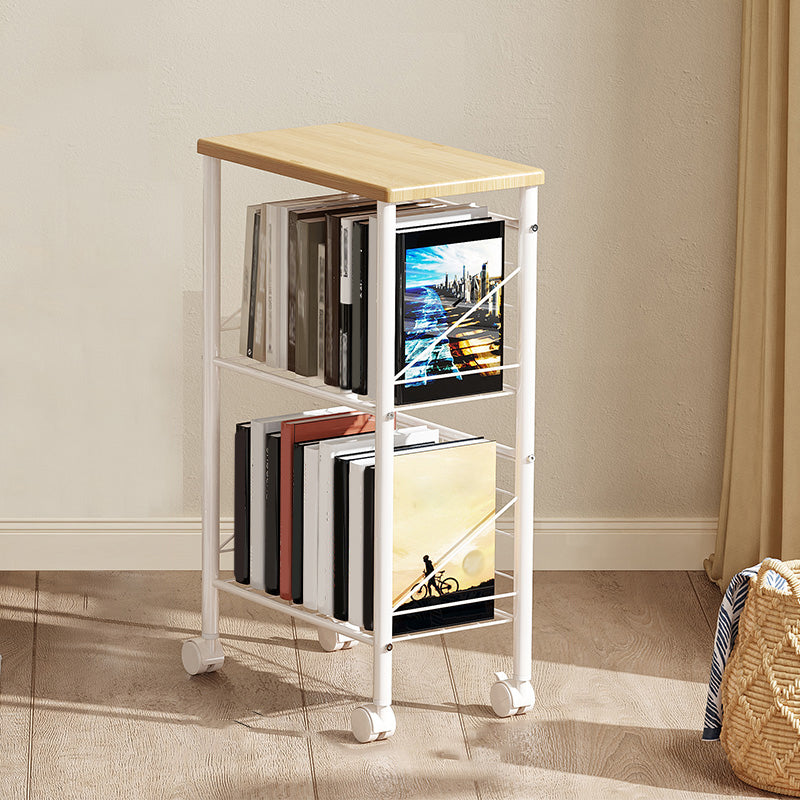 Standard Bookshelf Engineered Wood Scandinavian Open Back with Shelves