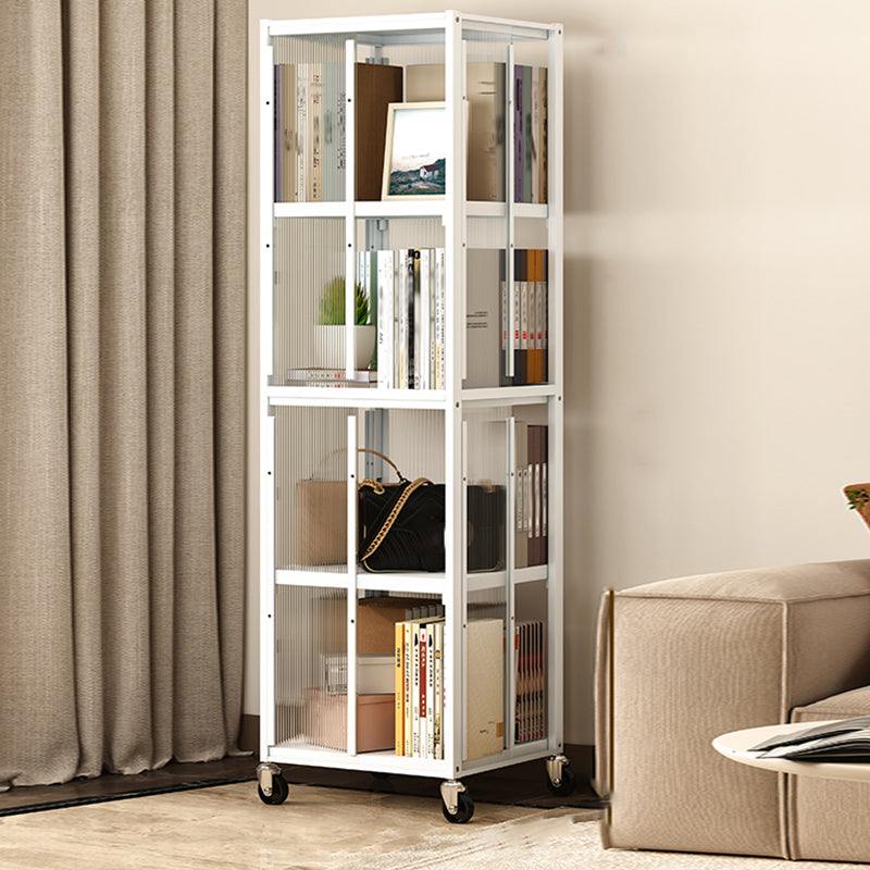 Standard Bookshelf Engineered Wood Scandinavian Open Back with Shelves