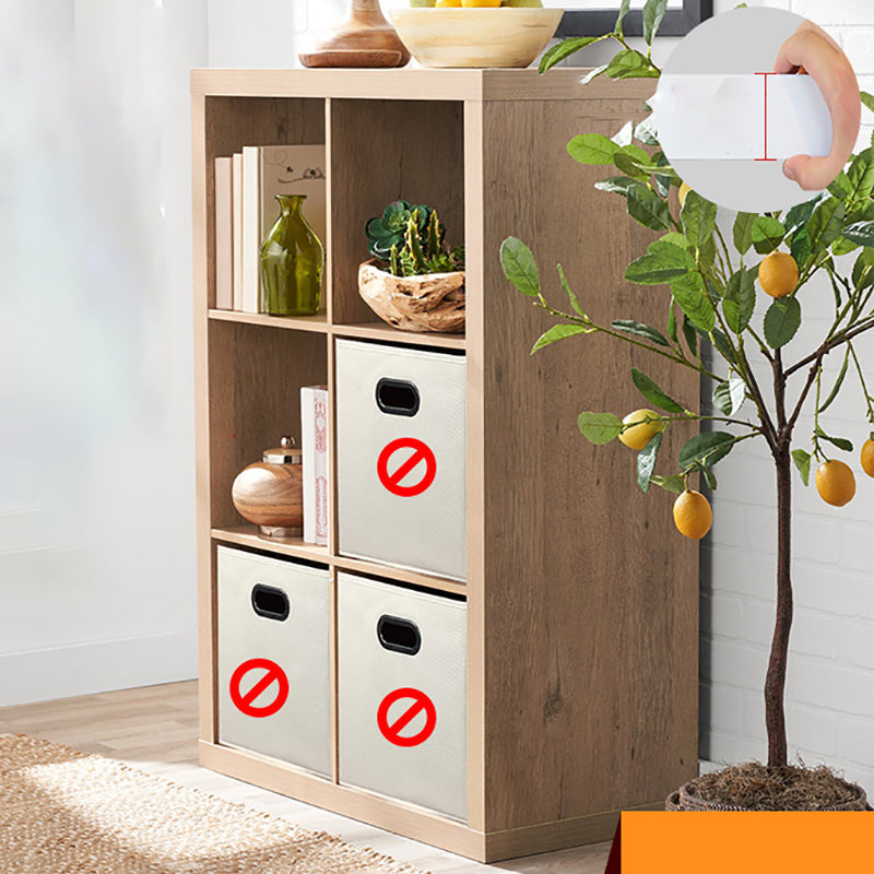 Standard Open Back Bookcase Engineered Wood Scandinavian Bookshelf (Drawers not Included)