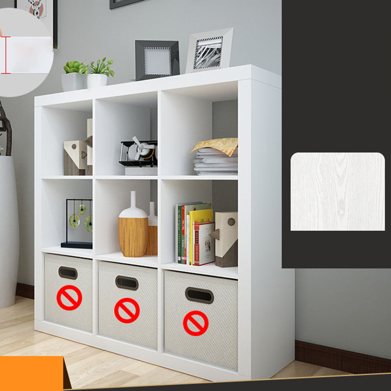 Standard Open Back Bookcase Engineered Wood Scandinavian Bookshelf (Drawers not Included)